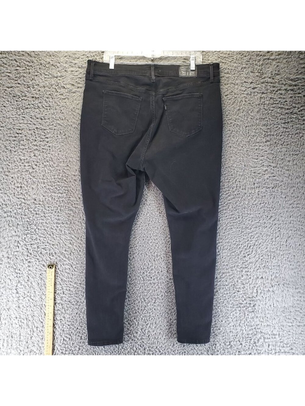 Levis Jeans Womens 20W Black 720 High Rise Super Skinny Stretch Denim *Read*